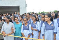 Happy Wedding Movie Team At Sri Chaitanya College